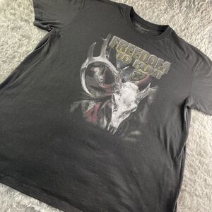 Blocker Outdoors Shirt Mens Extra Large Black Freedom To Hunt Hunting Deer Skull